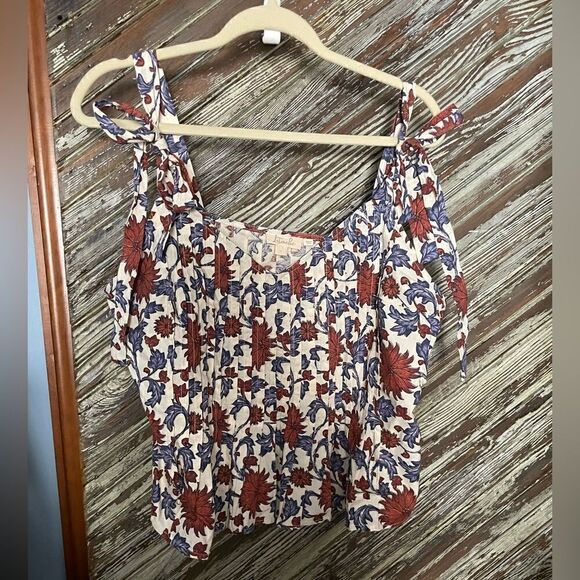 Let Me Be tie strap peplum top - Picture 5 of 10